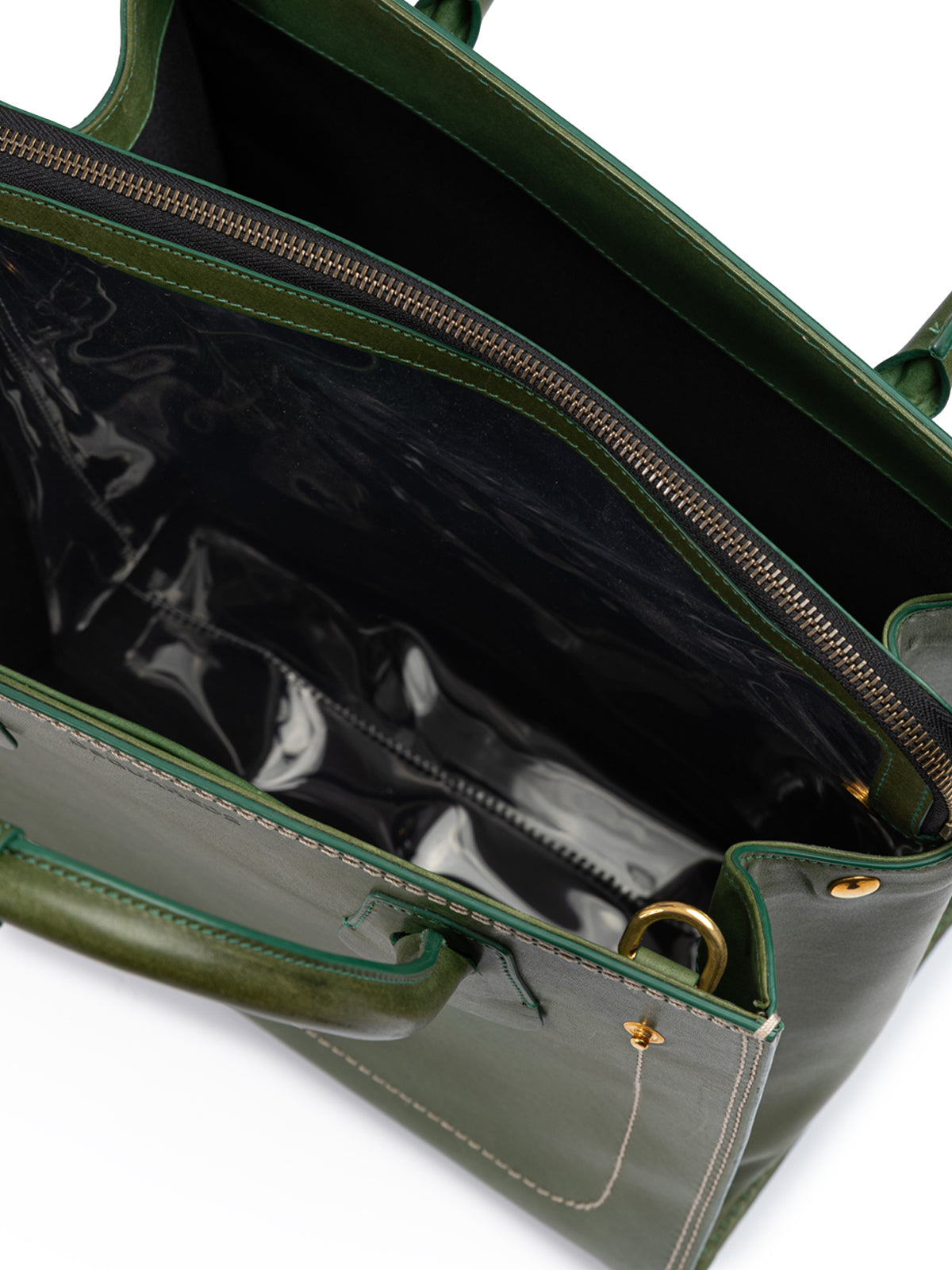 Dsquared² Green Leather Tote Bag LUNESCAPE