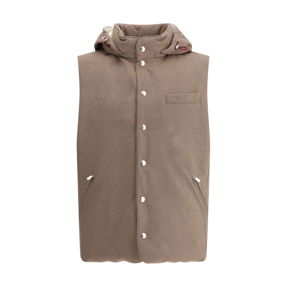 Brunello Cucinelli Wool Down Vest LUNESCAPE