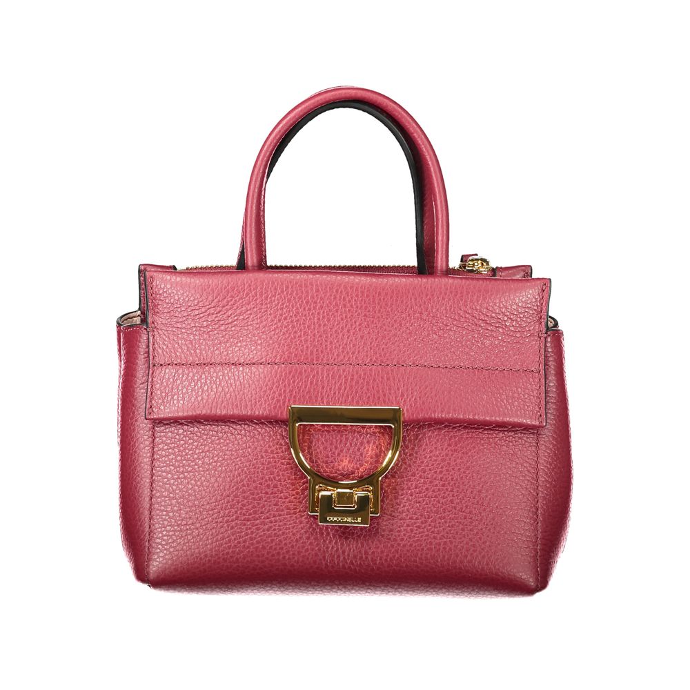 Coccinelle Purple Leather Women Top-Handle Handbag LUNESCAPE