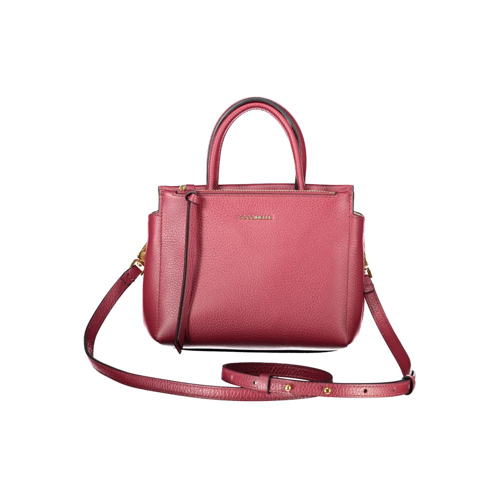Coccinelle Purple Leather Women Top-Handle Handbag LUNESCAPE