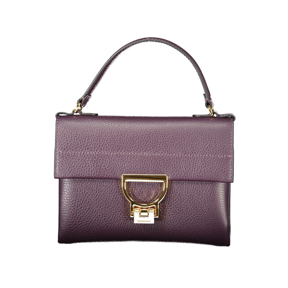 Coccinelle Purple Leather Women Handbag LUNESCAPE