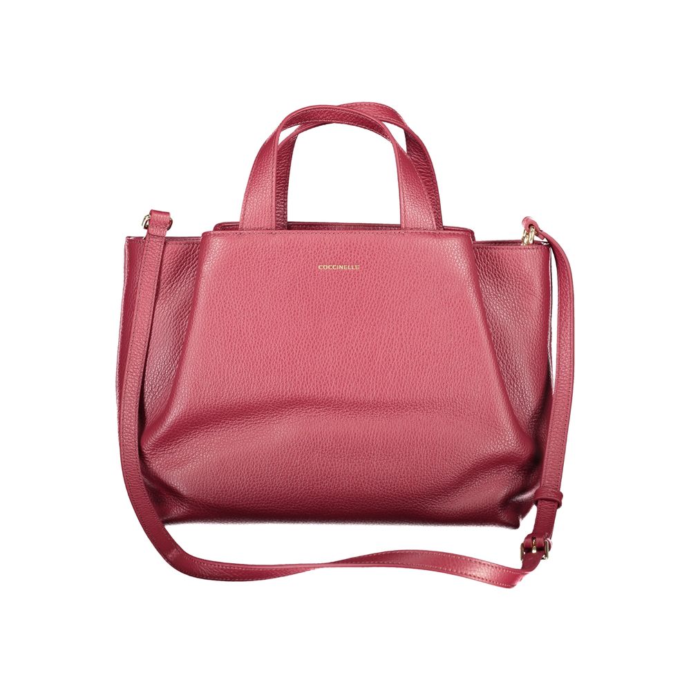 Coccinelle Purple Leather Women Top-Handle Handbag LUNESCAPE