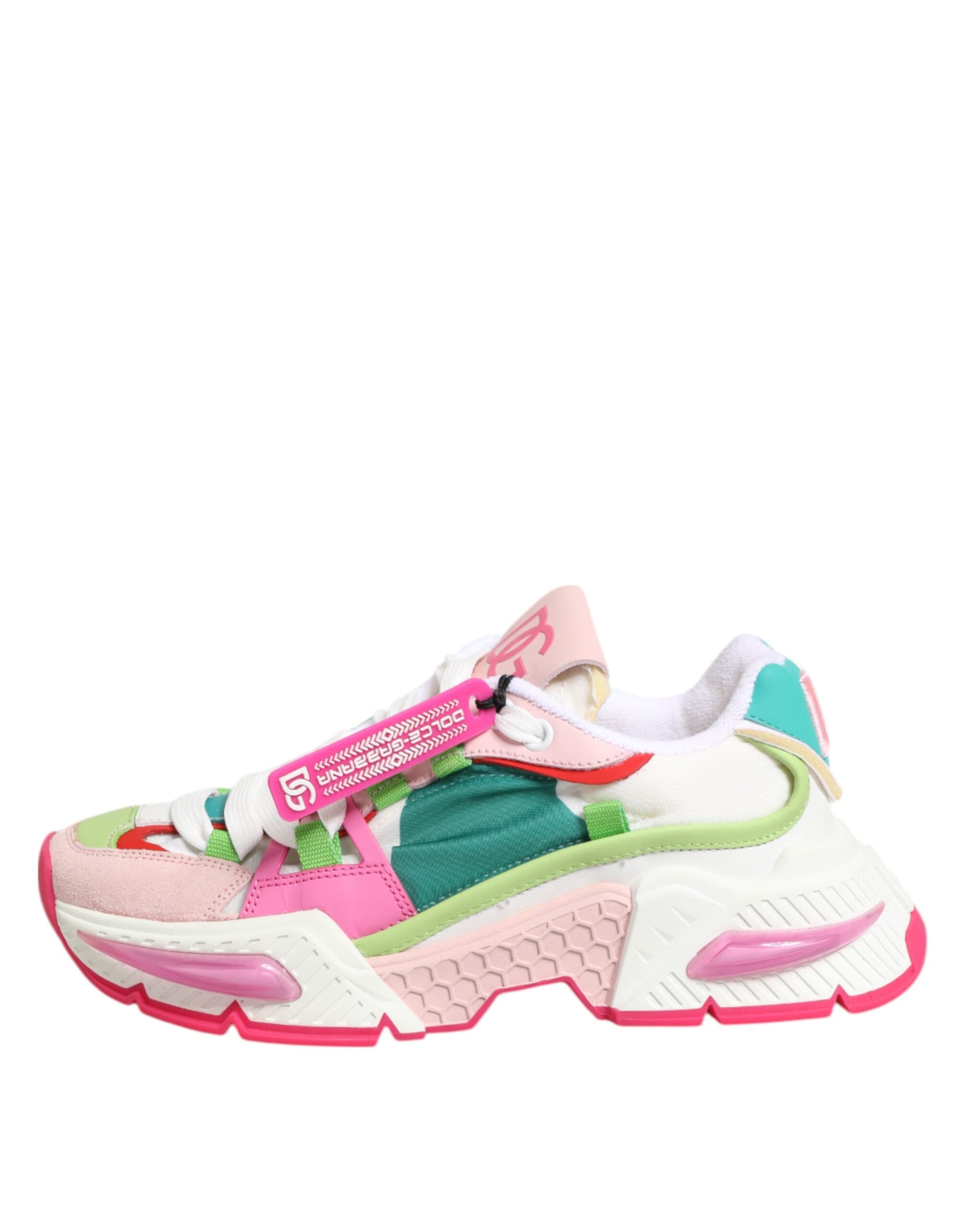 Dolce & Gabbana Multicolor Leather Airmaster Low Top Sneaker Shoes LUNESCAPE
