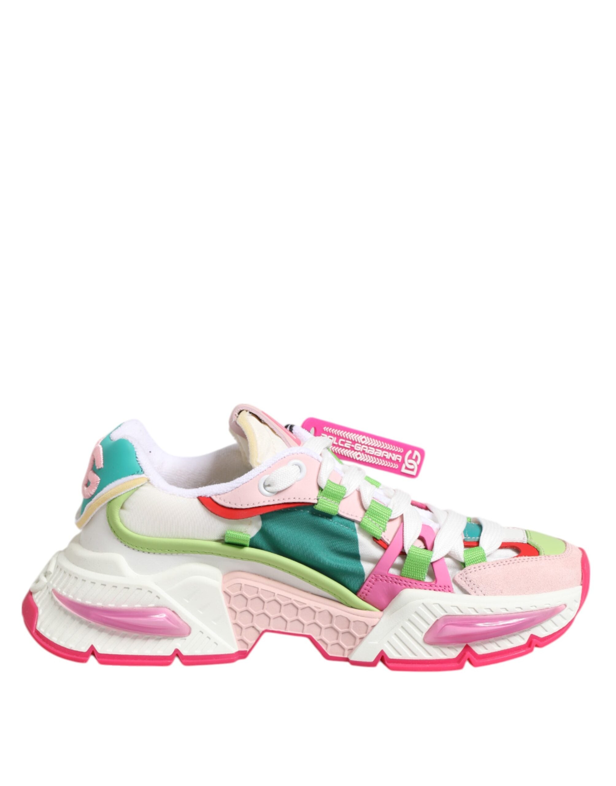 Dolce & Gabbana Multicolor Leather Airmaster Low Top Sneaker Shoes LUNESCAPE