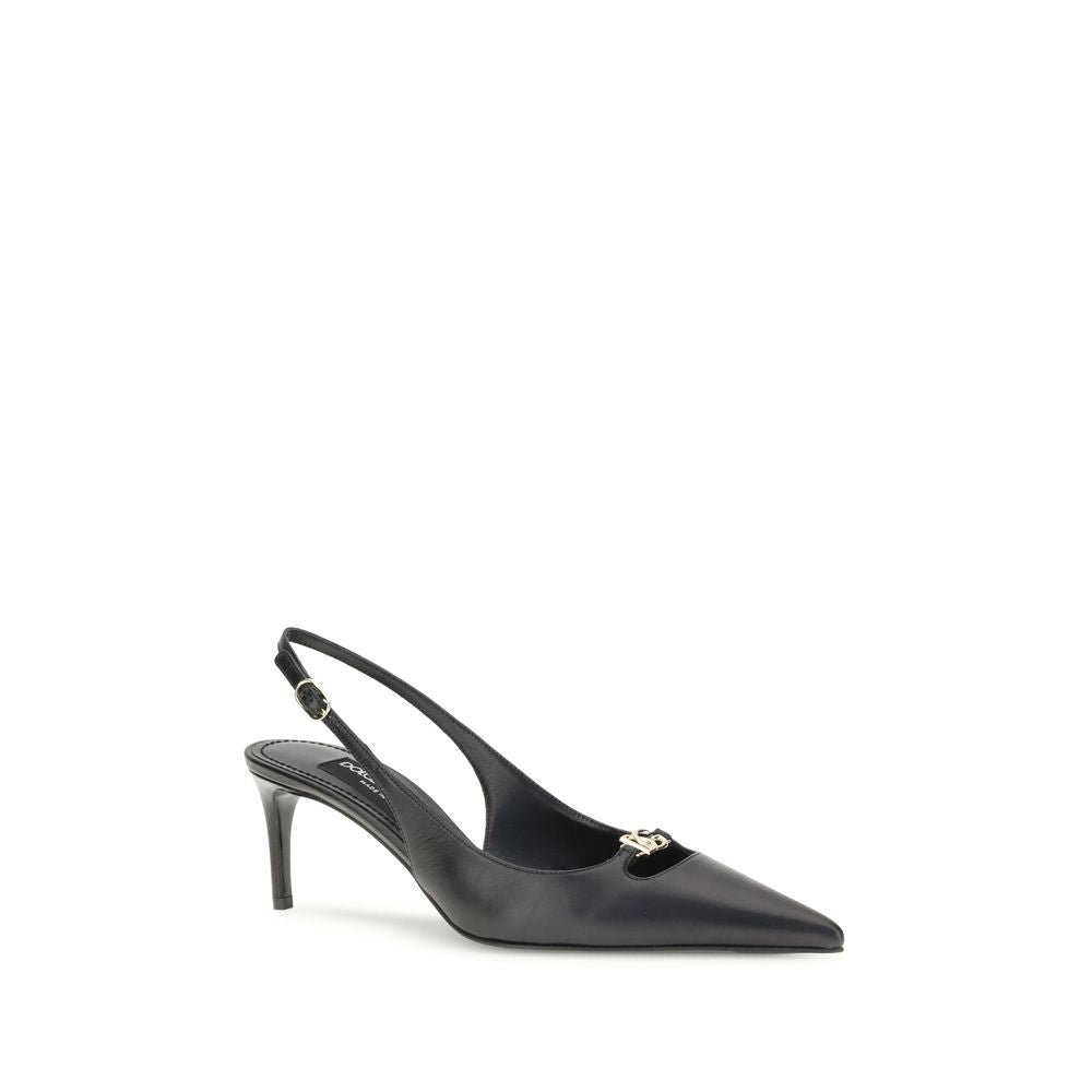 Dolce & Gabbana Lollo Kitten Heel Slingback  Pumps