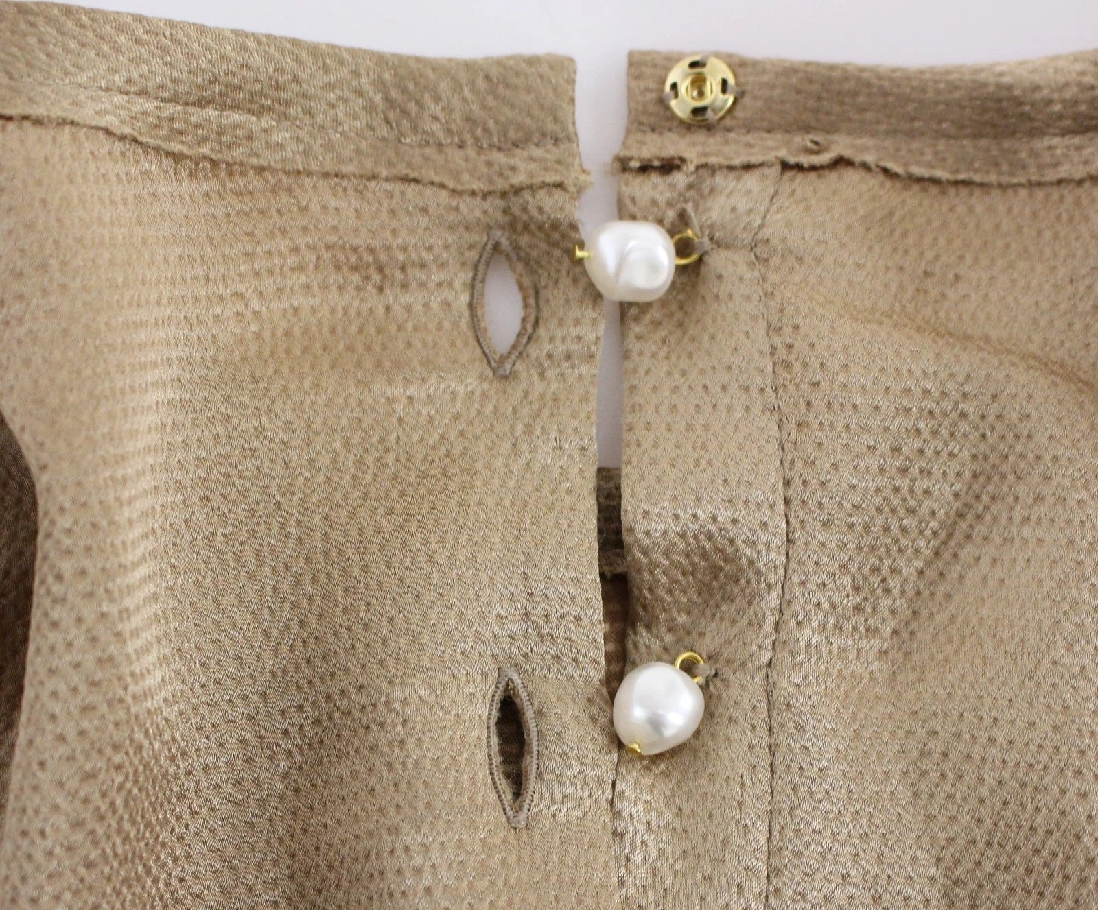 Dolce & Gabbana Gold SPECIAL Piece Runway Crystal Blouse