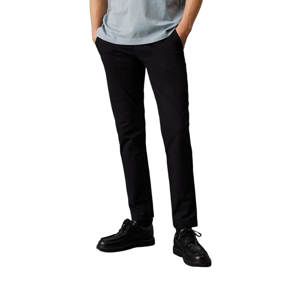 Calvin Klein Jeans Black Recycled Cotton Chino Pant