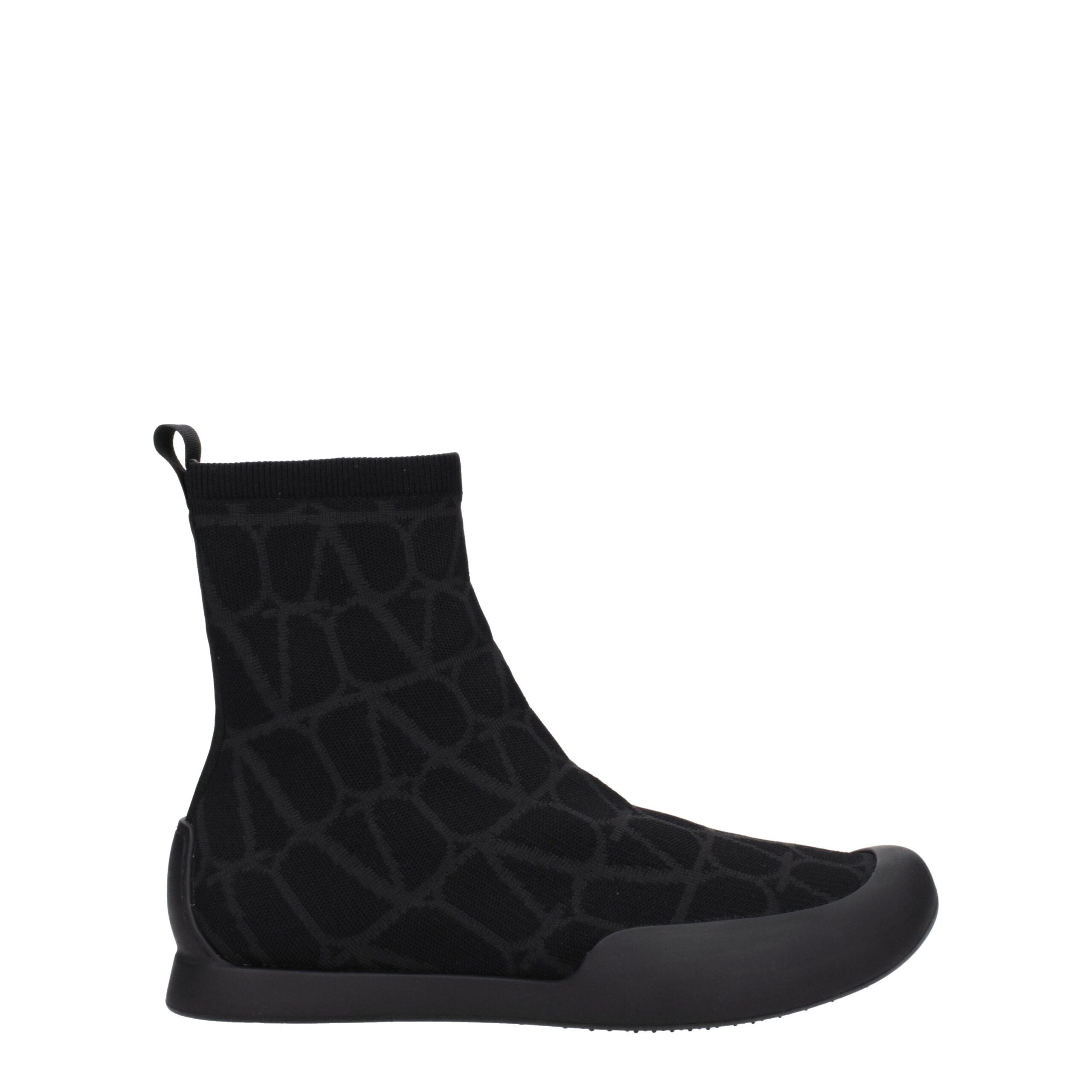 Valentino Garavani Black Fabric High Tops LUNESCAPE