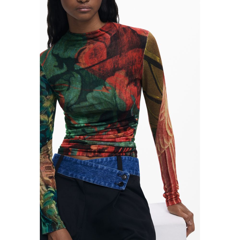 Desigual Green Viscose Women Sweater LUNESCAPE