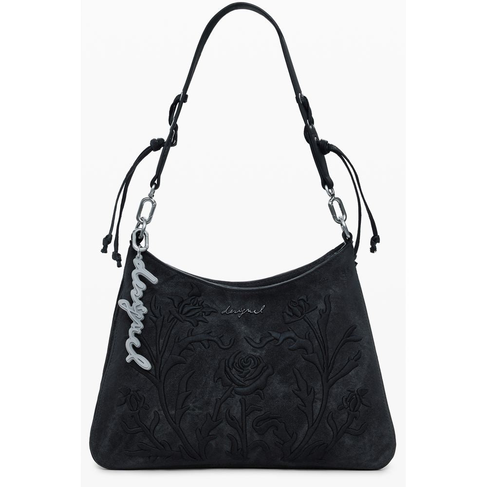 Desigual Black Polyethylene Women Handbag LUNESCAPE