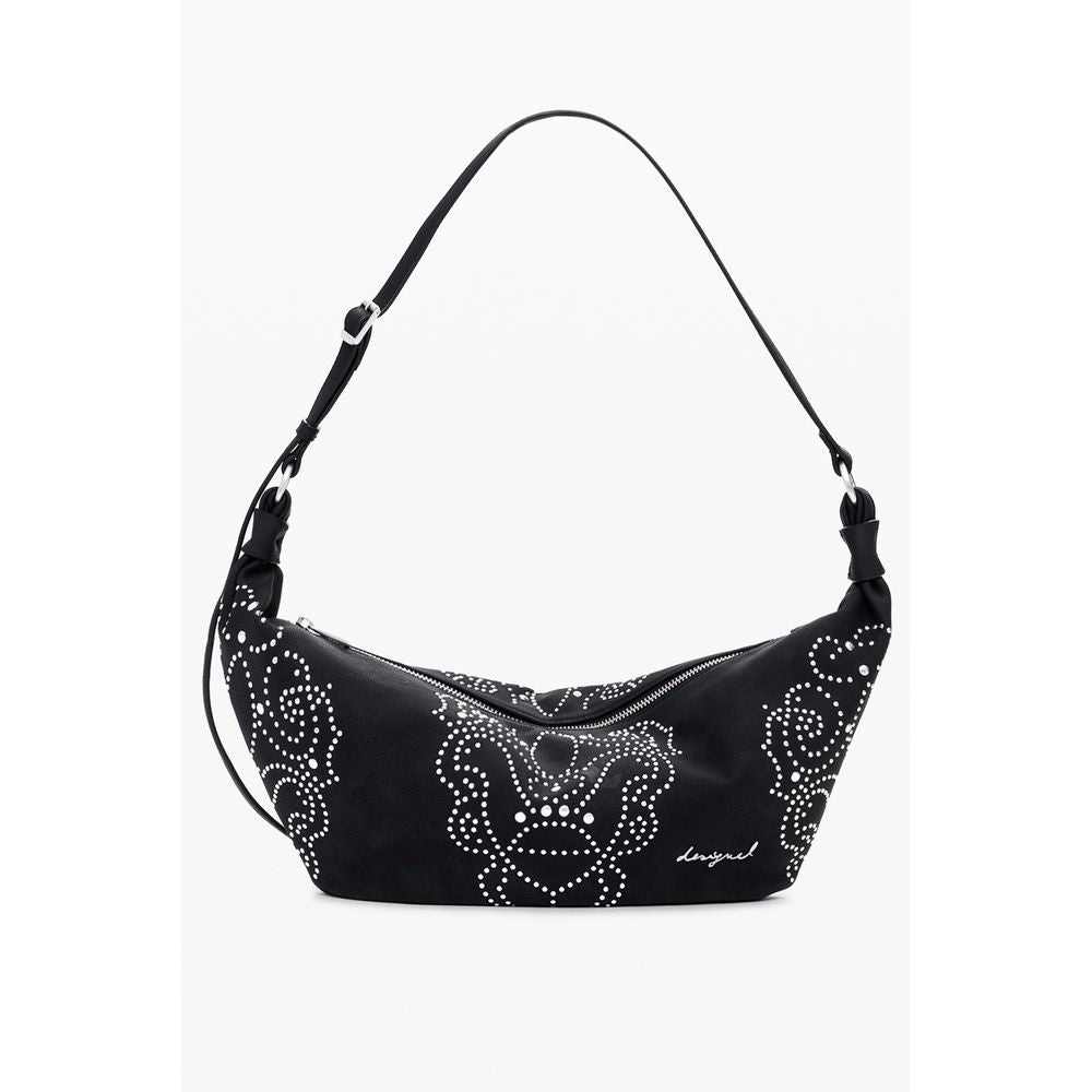 Desigual Nero Poliuretano Women Handbag LUNESCAPE