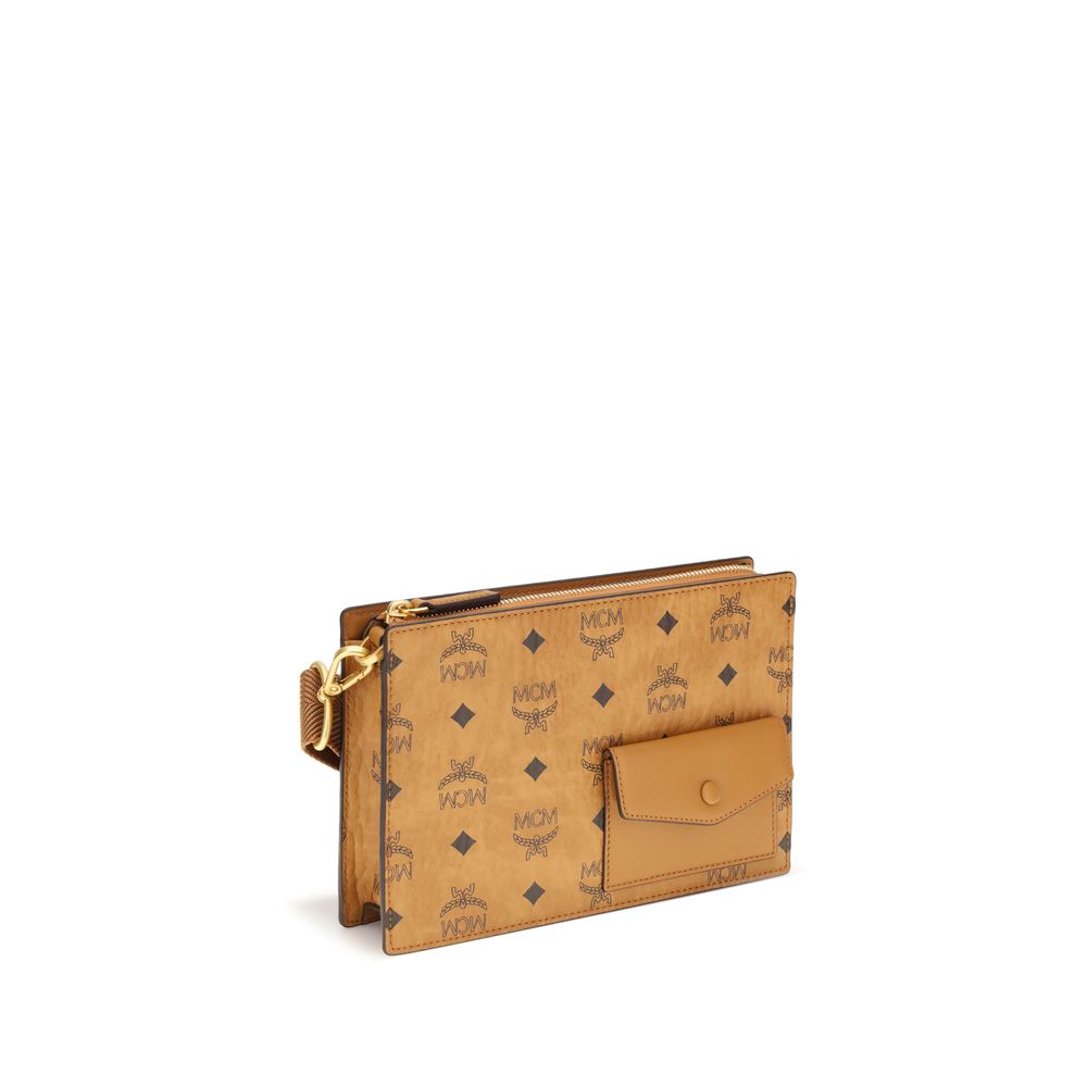 MCM Brown Polyethylene Shoulder Bag LUNESCAPE