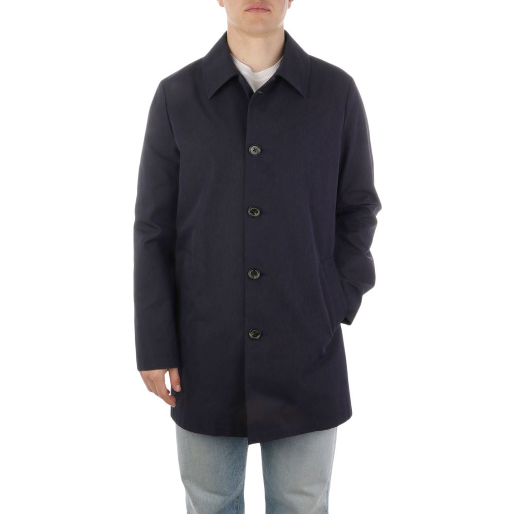 Aquascutum Blue Polyester Jacket LUNESCAPE