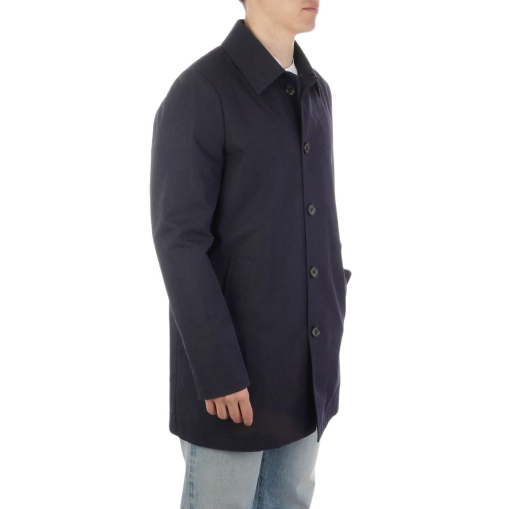 Aquascutum Blue Polyester Jacket LUNESCAPE