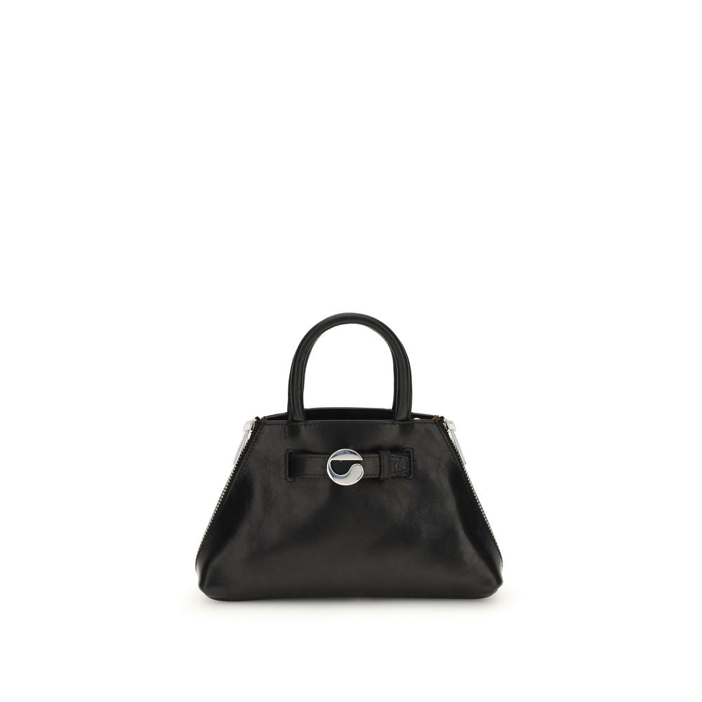 Coperni Black Calf Leather Bos Taurus Shoulder Bag LUNESCAPE