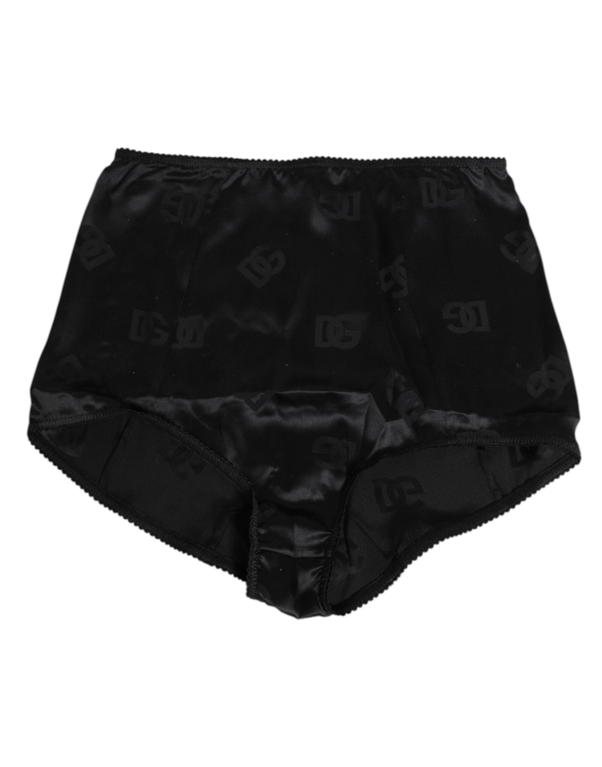 Dolce & Gabbana Black Silk Stretch High Waist Girdle Underwear LUNESCAPE