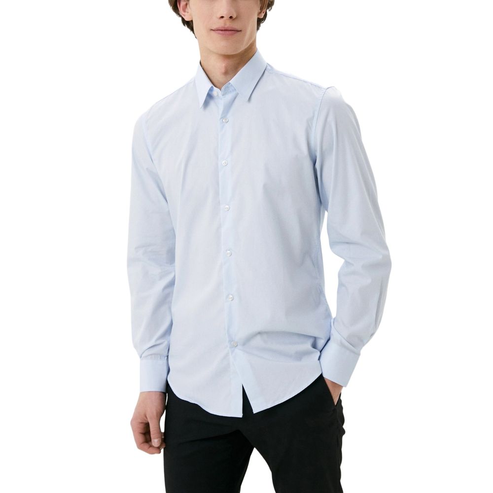 Antony Morato Blue Cotton Shirt LUNESCAPE
