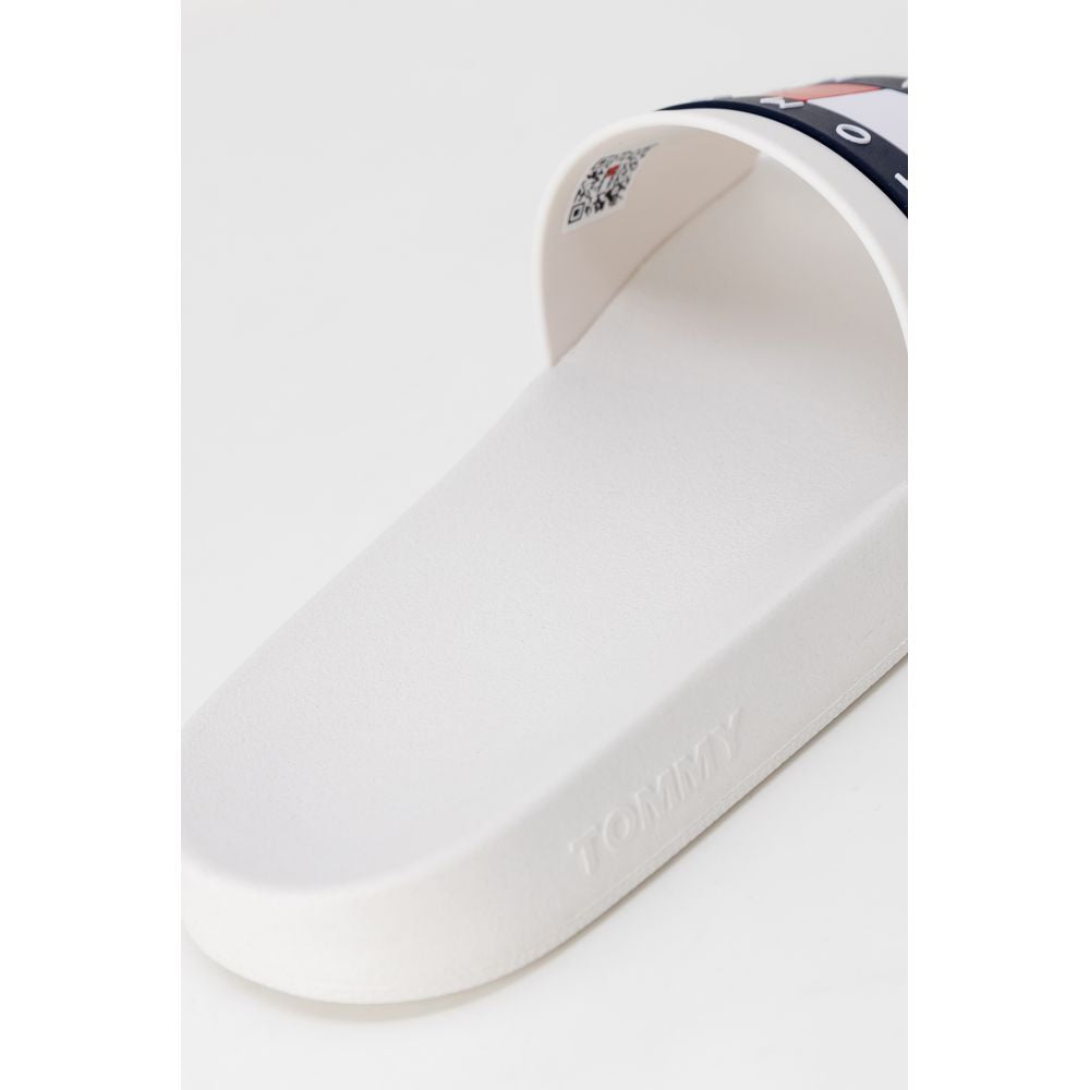Tommy Hilfiger Jeans White Polyethylene Slipper LUNESCAPE