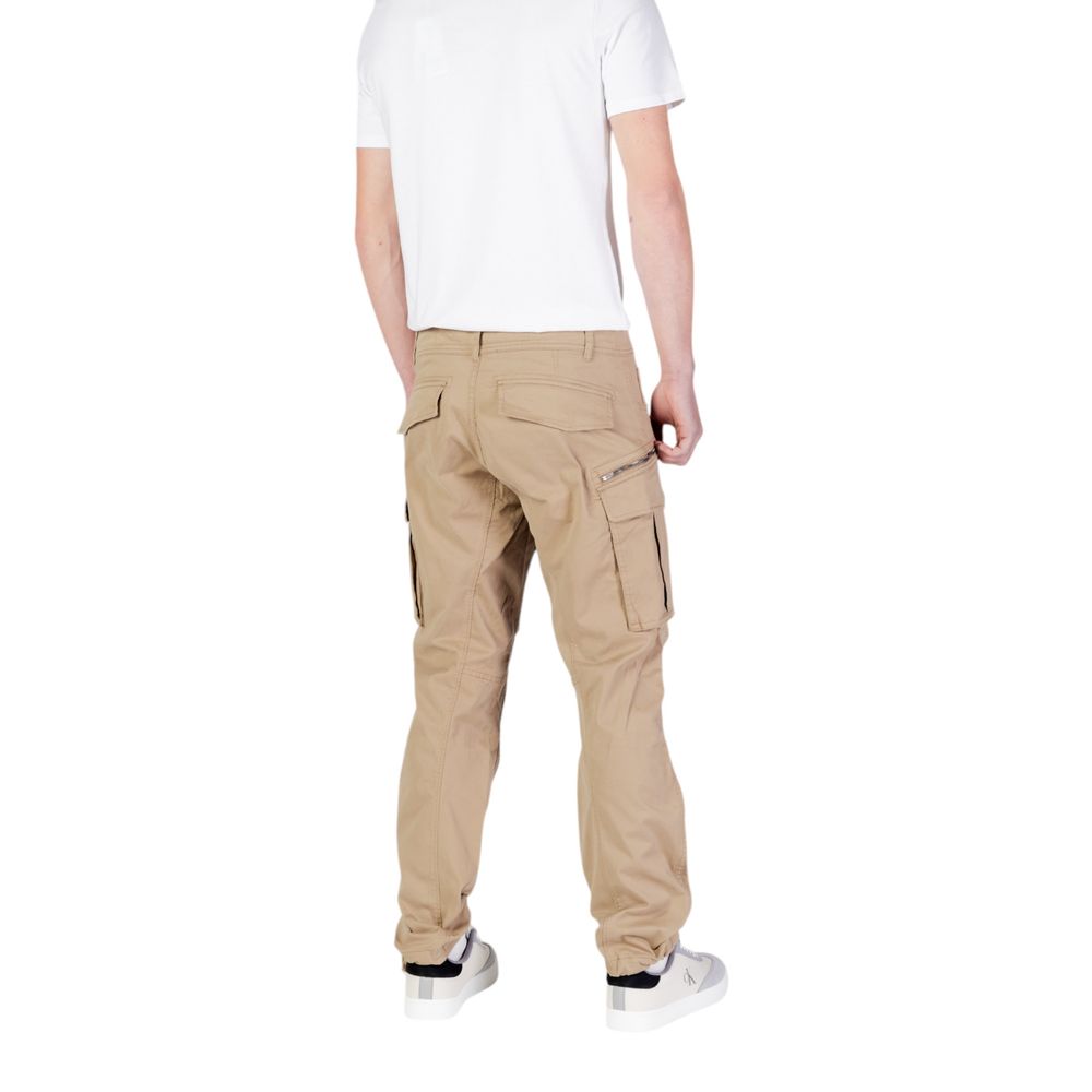 Replay Beige Cotton Cargo Pants