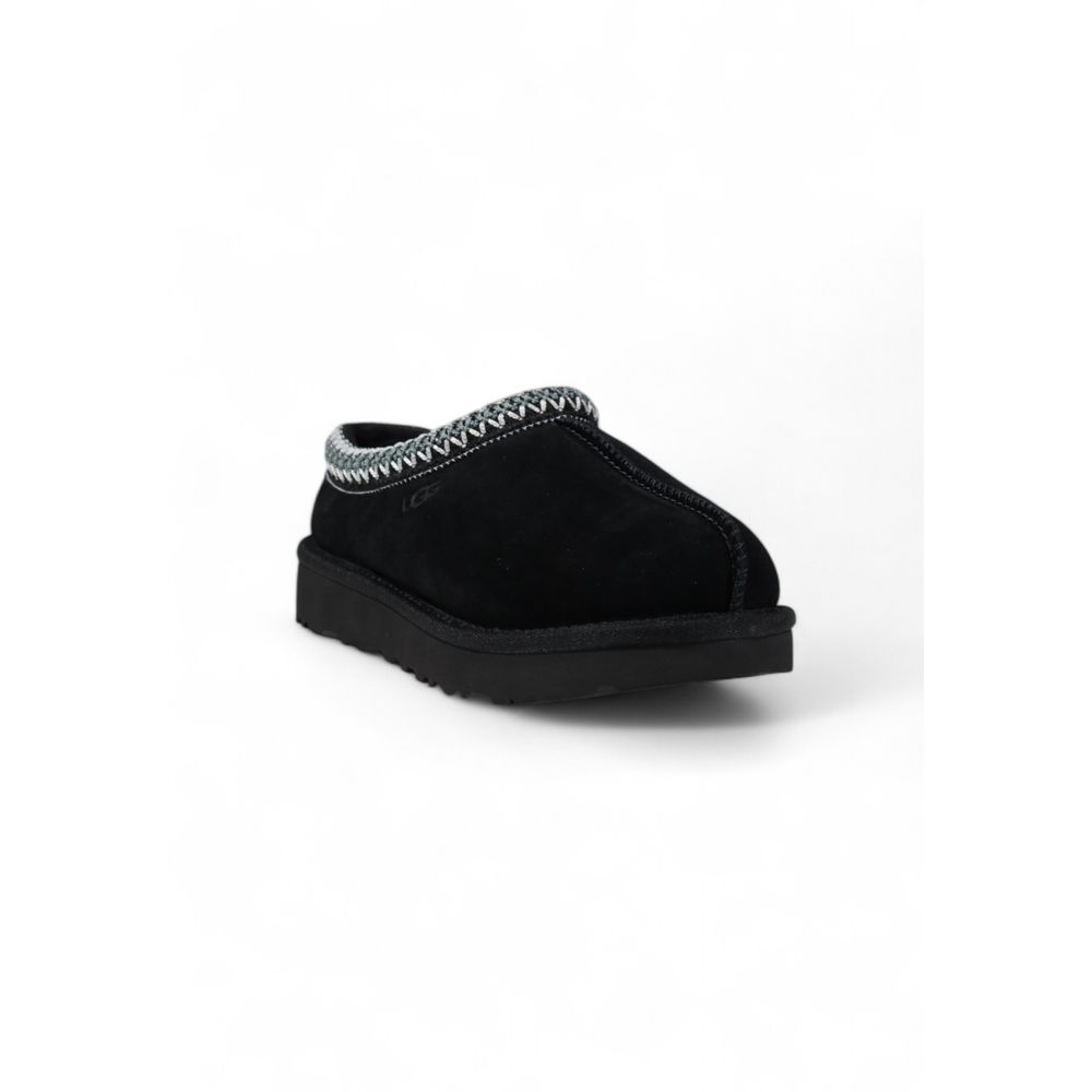 UGG Black Suede Leather Slipper LUNESCAPE