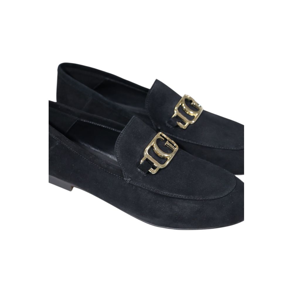 Guess Black Leather Platform Pumps