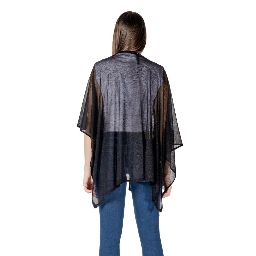 Liu Jo Black Polyacrylic Jackets & Coat LUNESCAPE