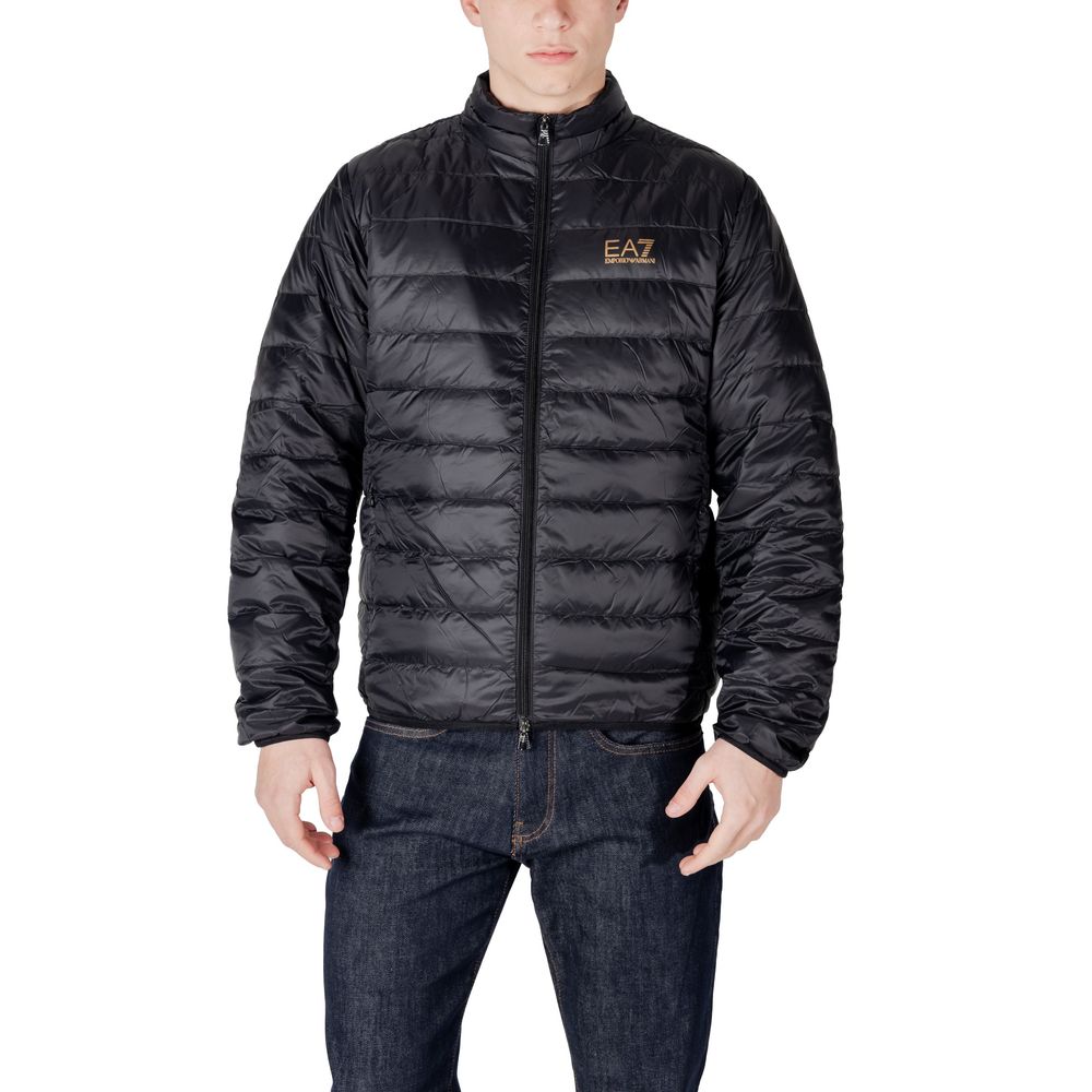 EA7 Emporio Armani Black Polyamide Jackets & Coat LUNESCAPE