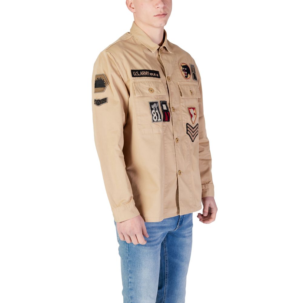 Replay Beige Denim Shirt