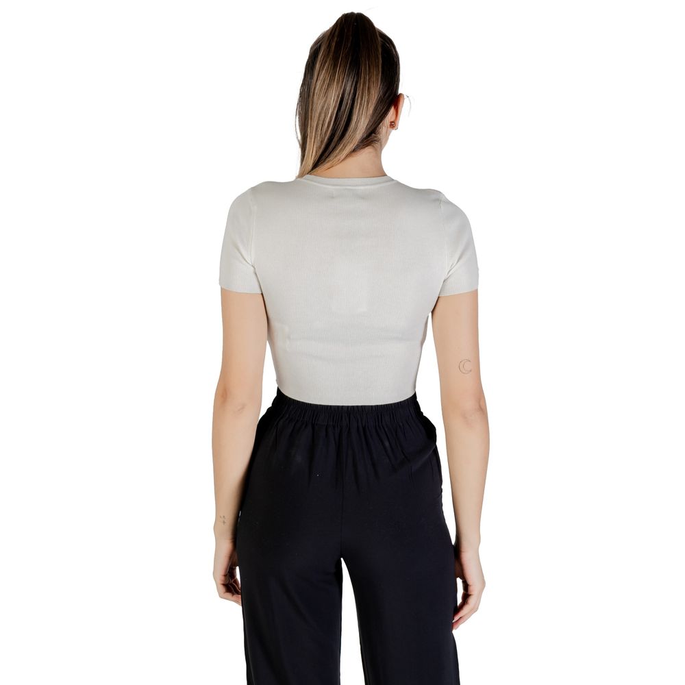 Jacqueline De Yong White Viscose Bodysuit
