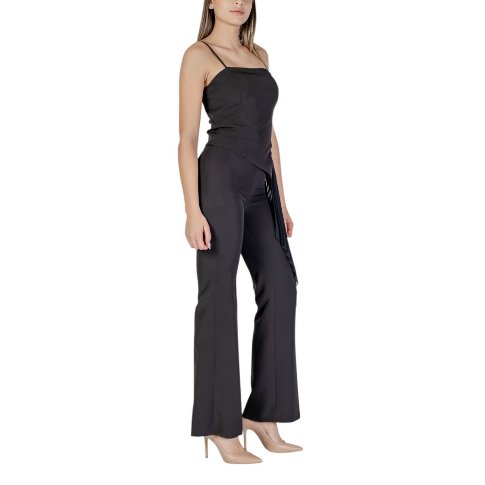 Rinascimento Black Polyester Romper