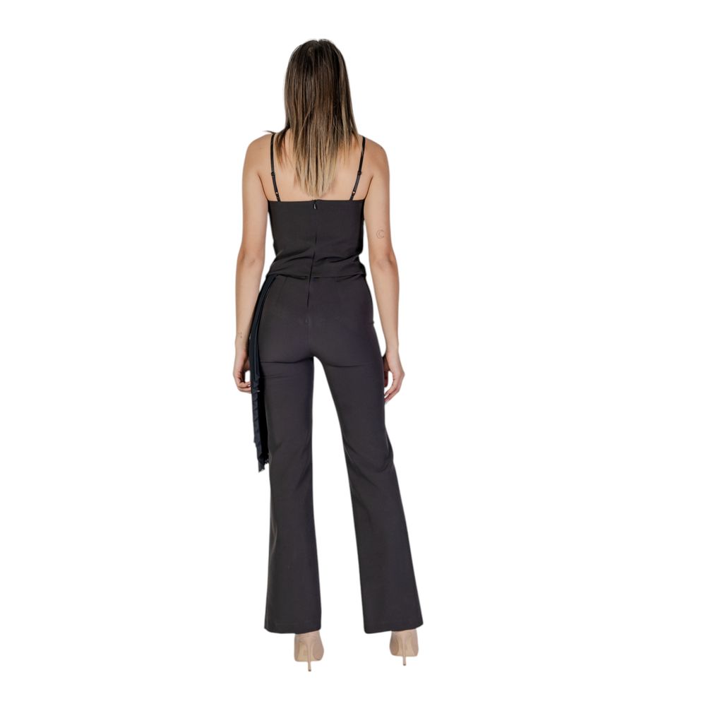 Rinascimento Black Polyester Romper