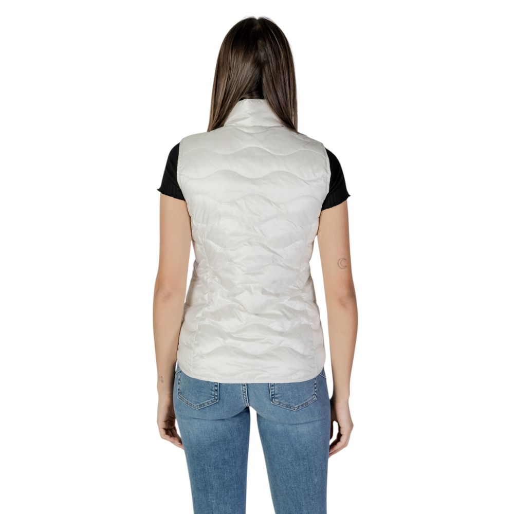 Blauer White Polyamide Sleeveless Jacket