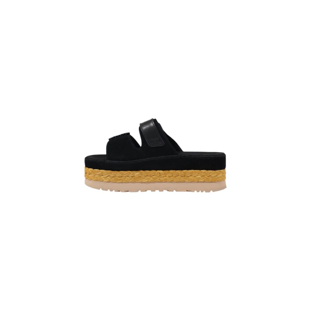 UGG Black Suede Leather Sandal LUNESCAPE