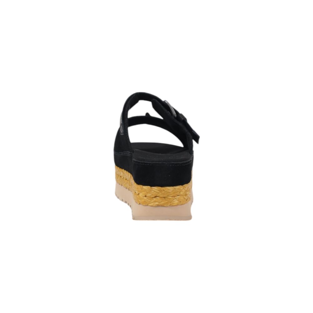 UGG Black Suede Leather Sandal LUNESCAPE