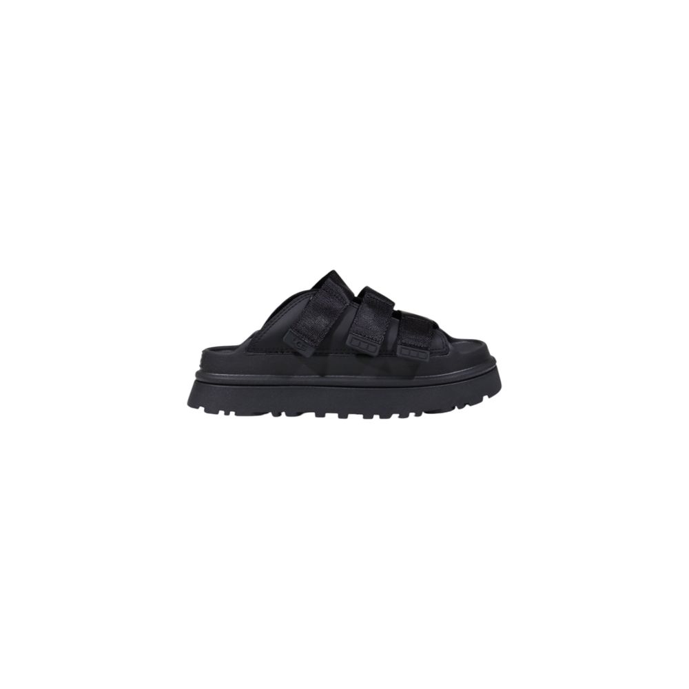 UGG Black Artificial Leather Platform LUNESCAPE
