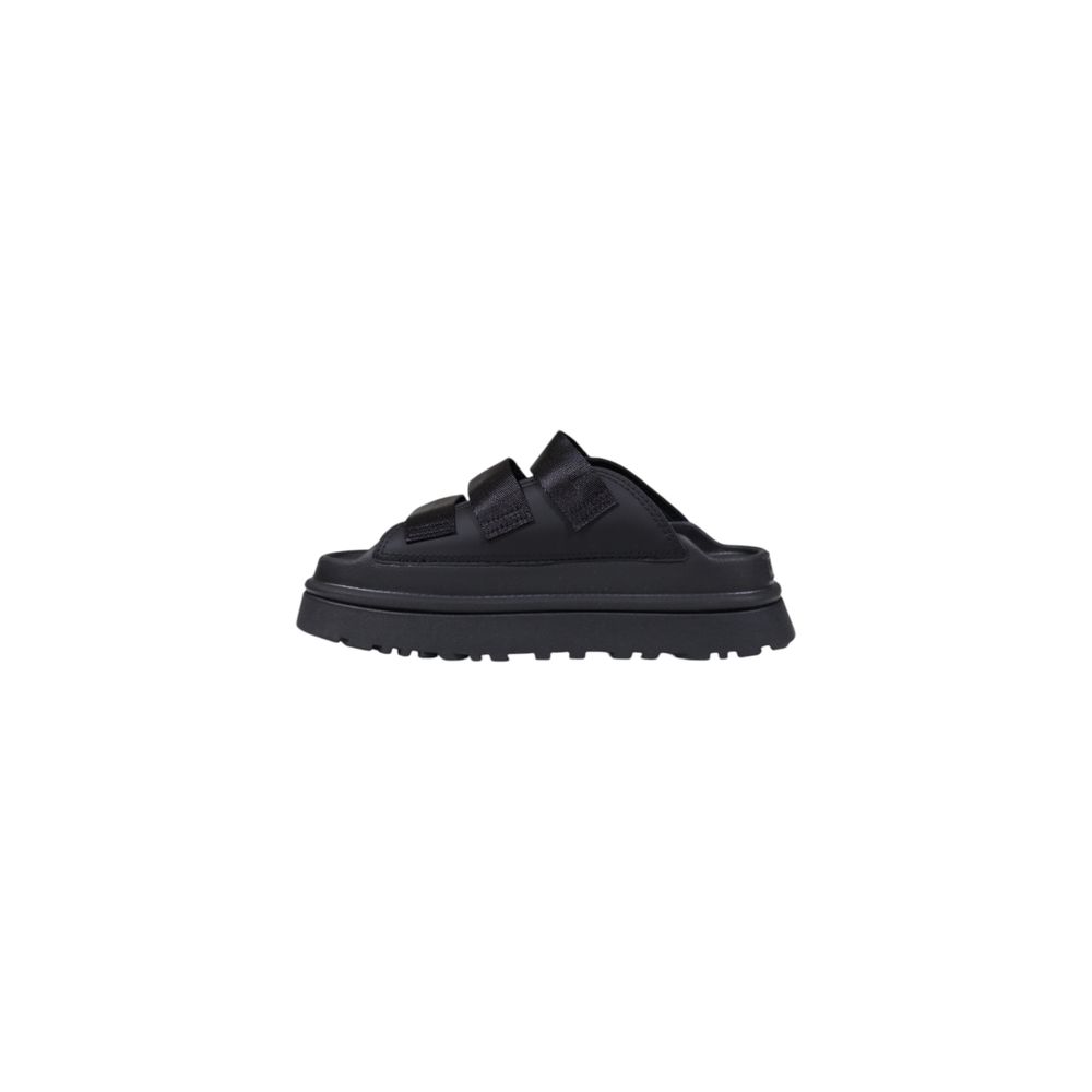 UGG Black Artificial Leather Platform LUNESCAPE