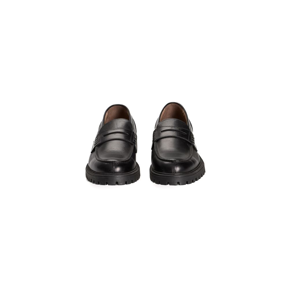 Roberto Pepe Luxury Black Calfskin Men Moccasin