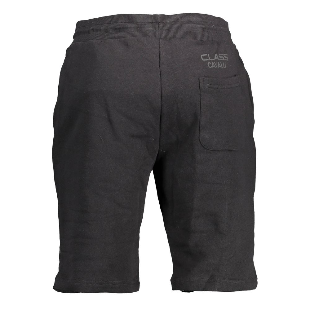 Cavalli Class Black Cotton Men's Sweatpant