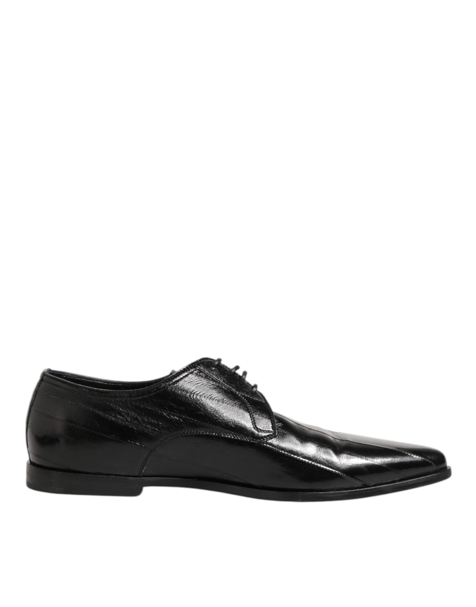 Dolce & Gabbana Black Leather Lace Up Derby Formal Dress Shoes LUNESCAPE
