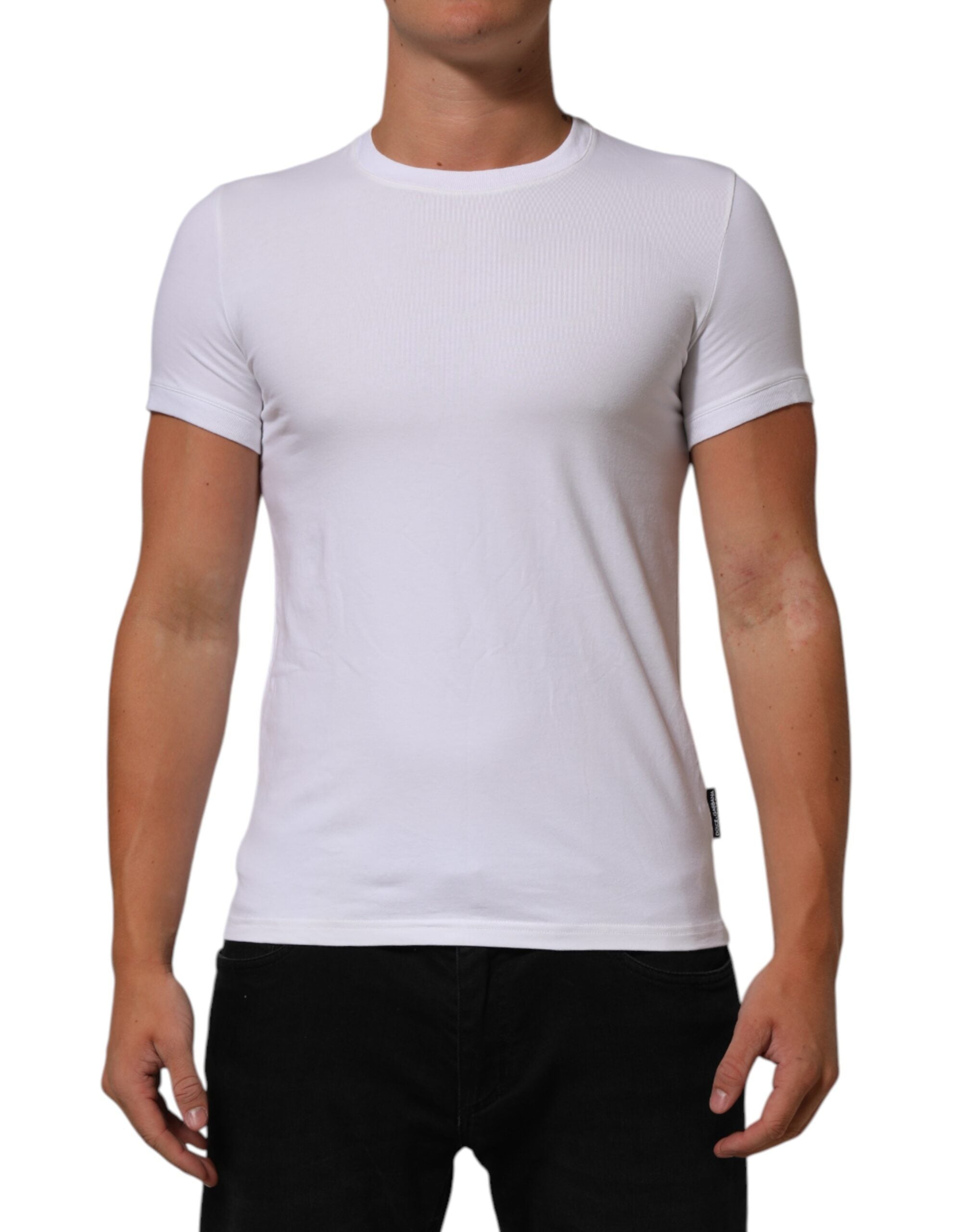 Dolce & Gabbana White Cotton Round Neck Underwear T-shirt LUNESCAPE