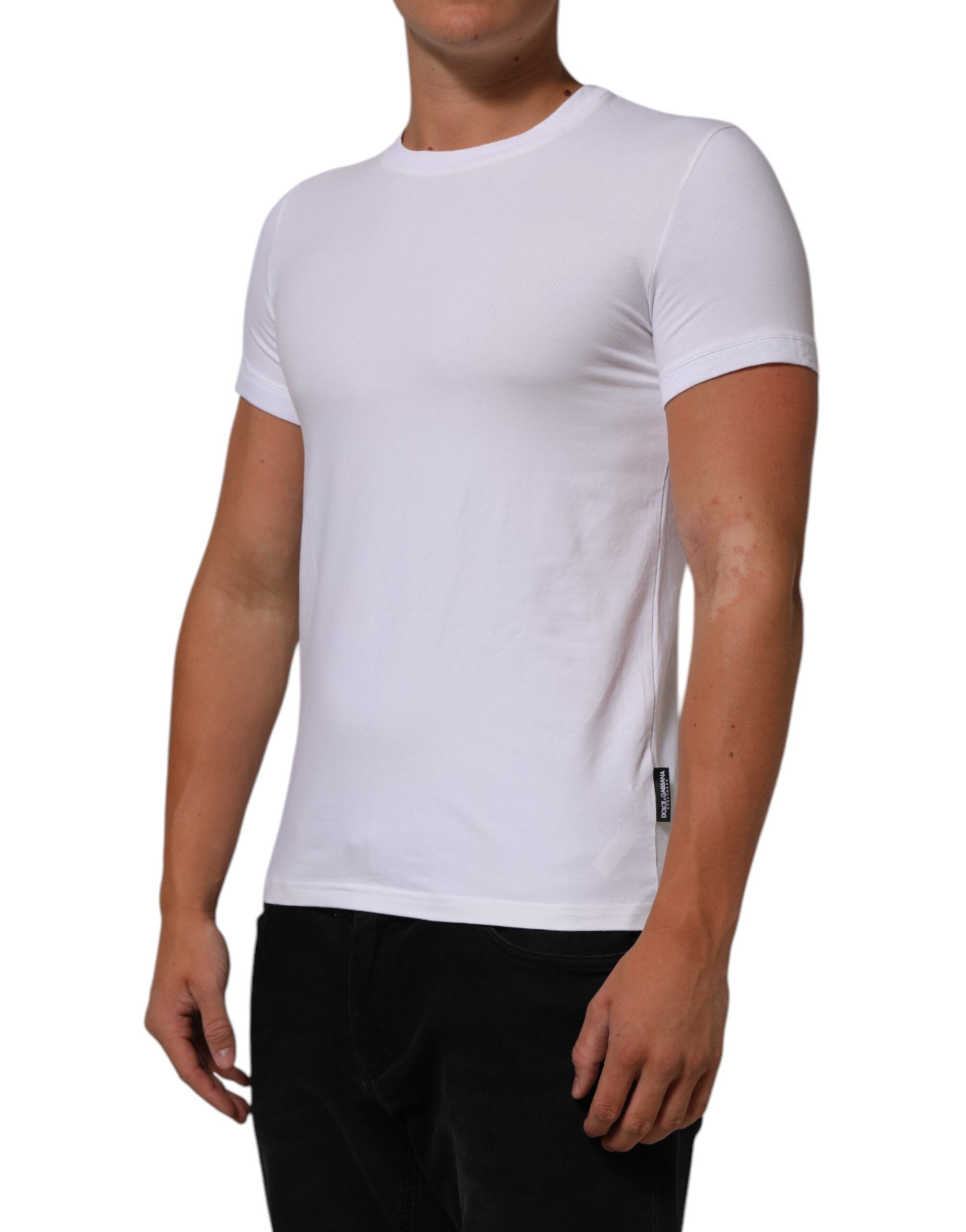 Dolce & Gabbana White Cotton Round Neck Underwear T-shirt LUNESCAPE