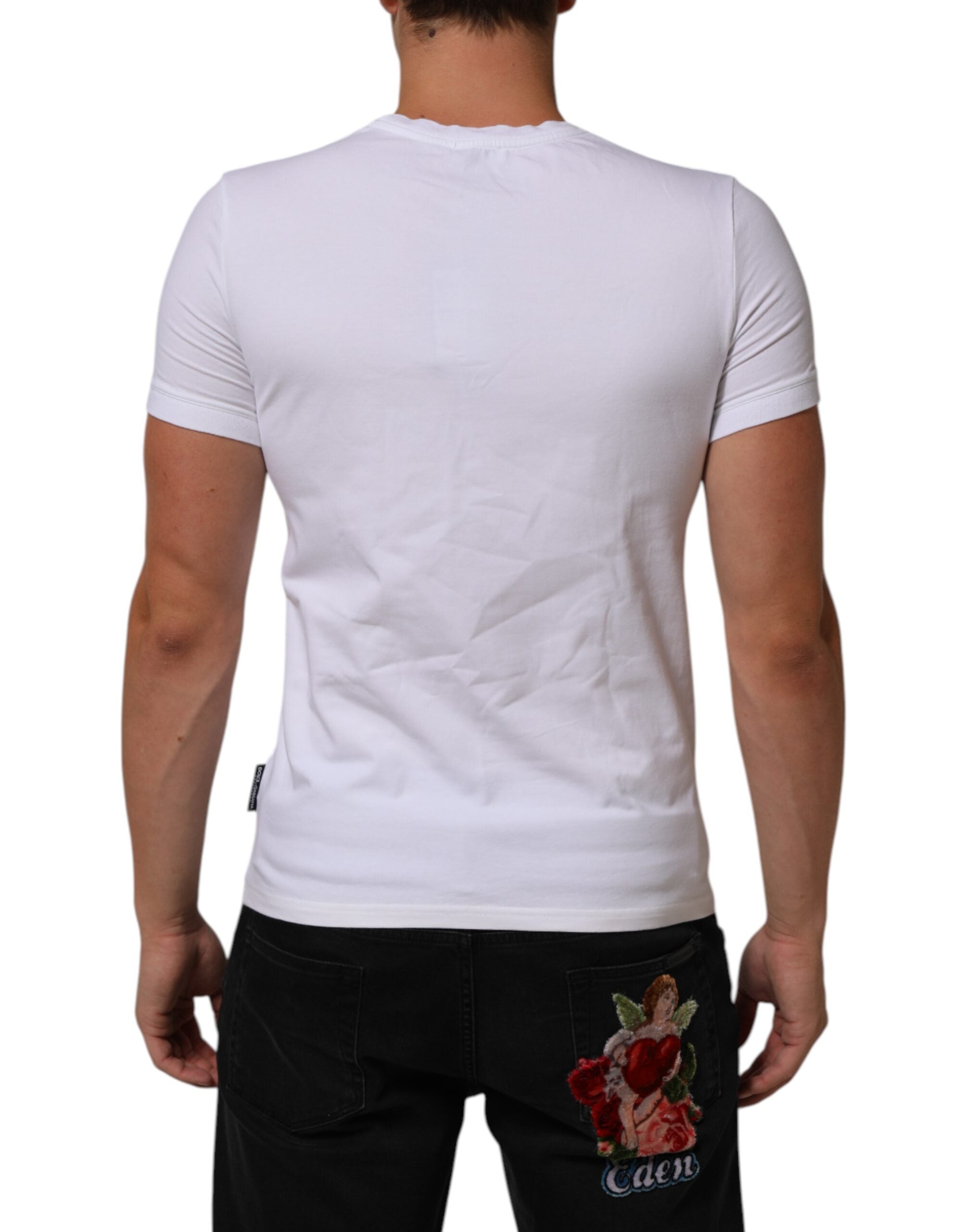 Dolce & Gabbana White Cotton Round Neck Underwear T-shirt LUNESCAPE