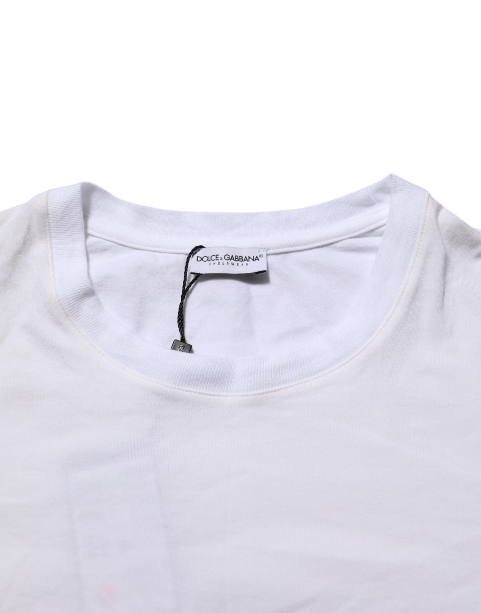 Dolce & Gabbana White Cotton Round Neck Underwear T-shirt LUNESCAPE