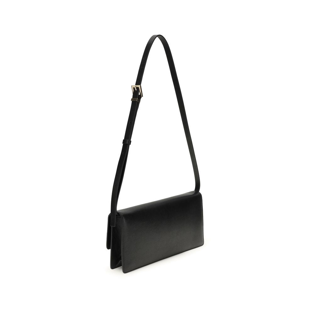 Tom Ford Black Calf Leather Bos Taurus Shoulder Bag LUNESCAPE