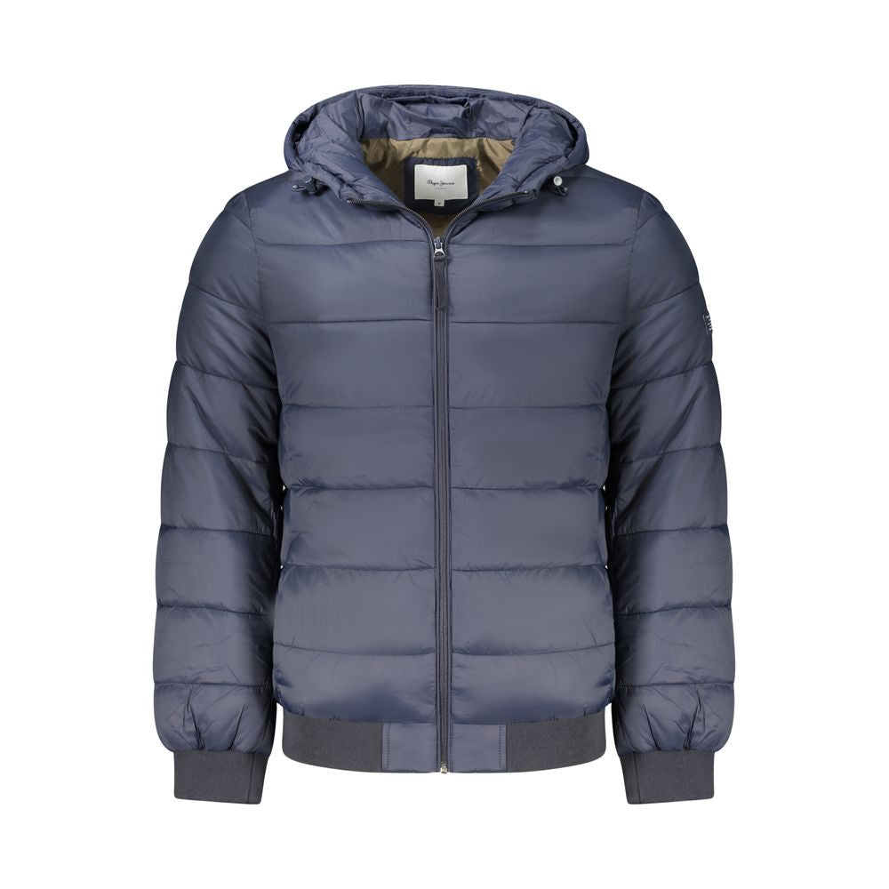 Pepe Jeans Blue Polyamide Jackets & Coat LUNESCAPE