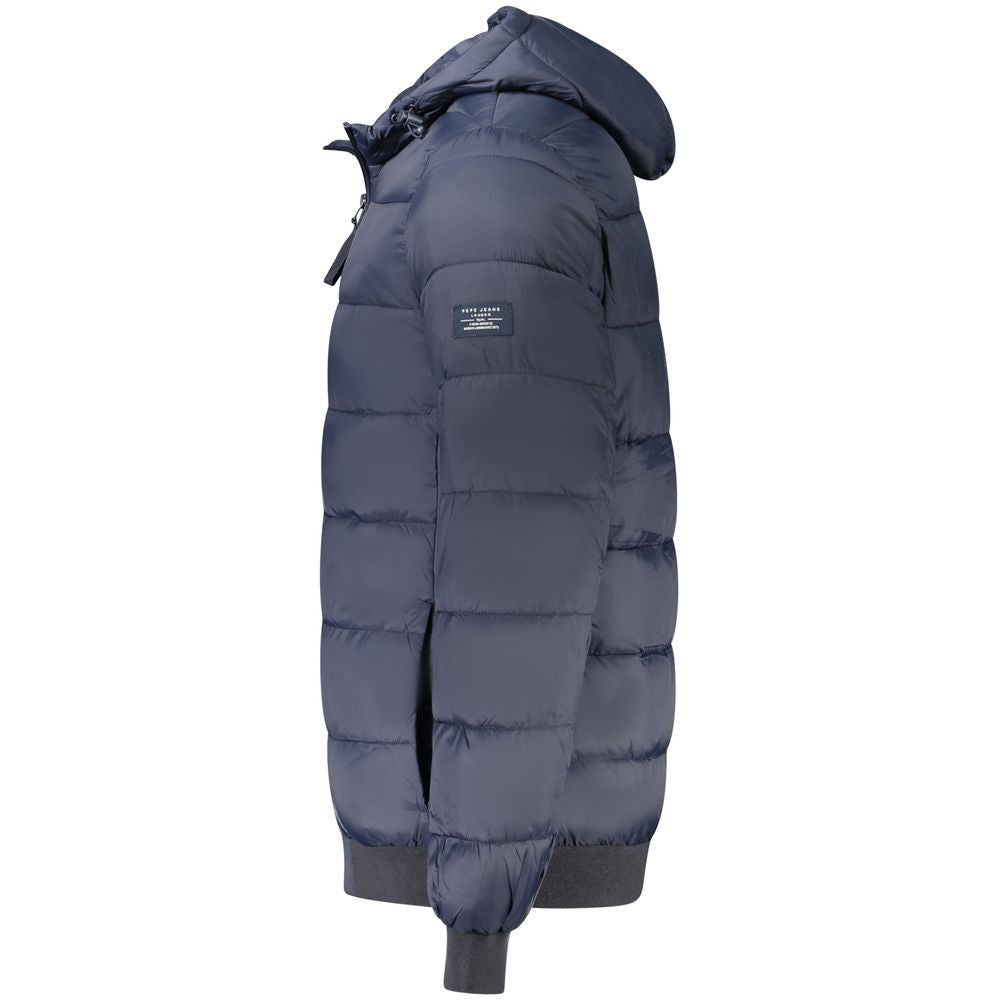 Pepe Jeans Blue Polyamide Jackets & Coat LUNESCAPE