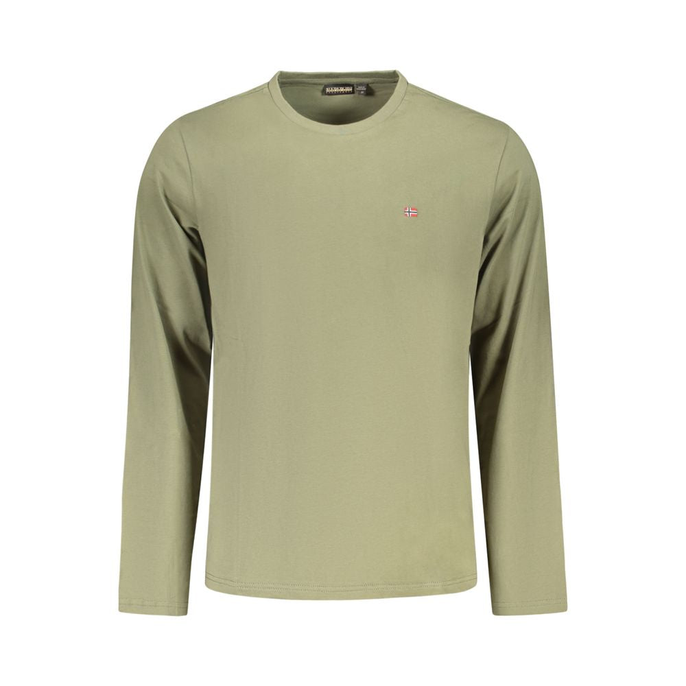 Napapijri Green Cotton T-Shirt LUNESCAPE