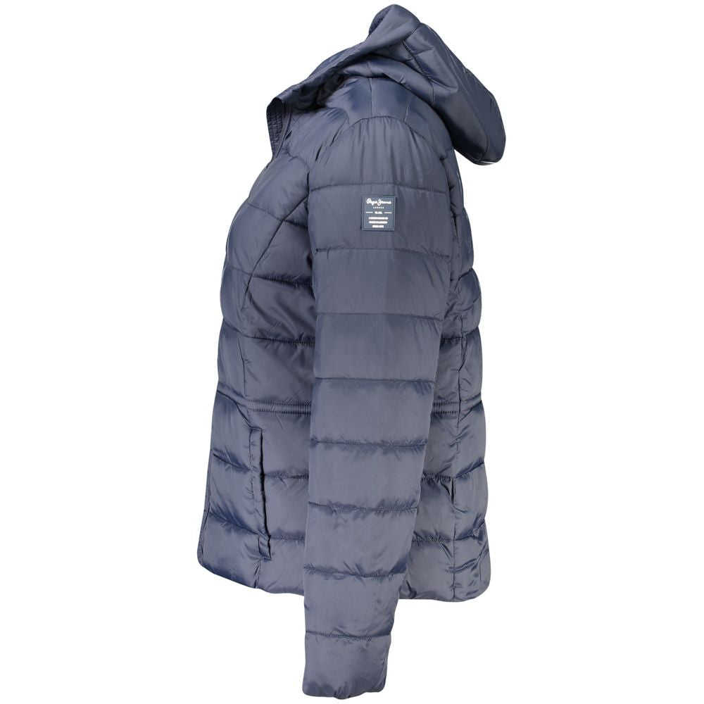 Pepe Jeans Blue Polyamide Jackets & Coat LUNESCAPE