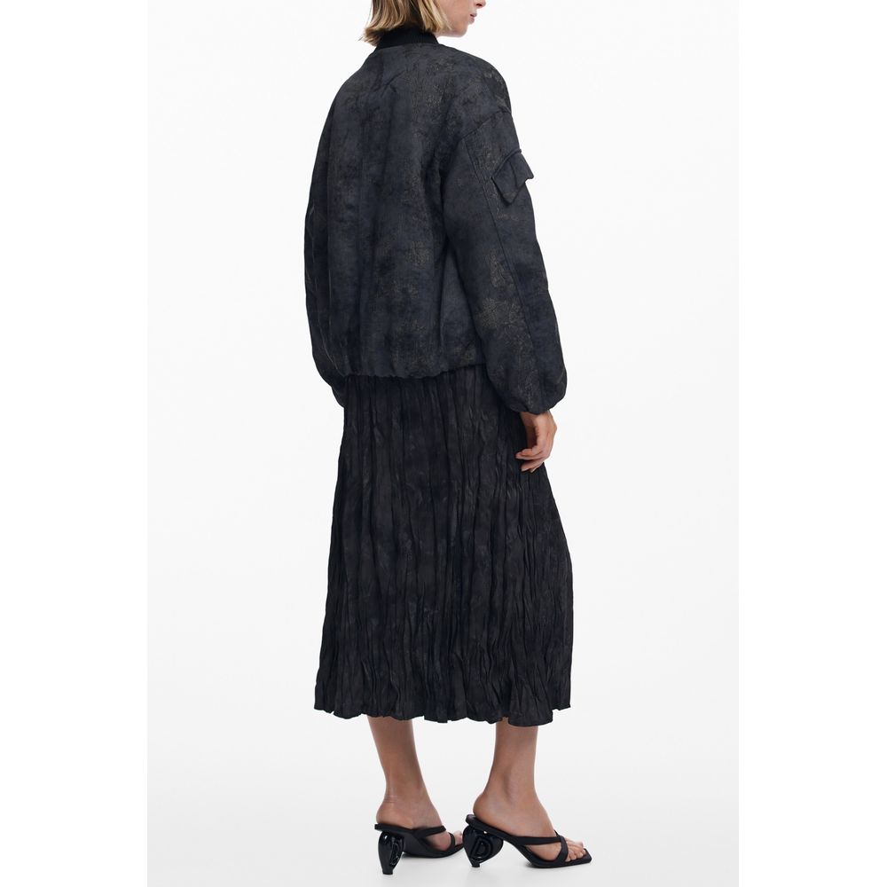 Desigual Black Polyester Women's Jacket LUNESCAPE