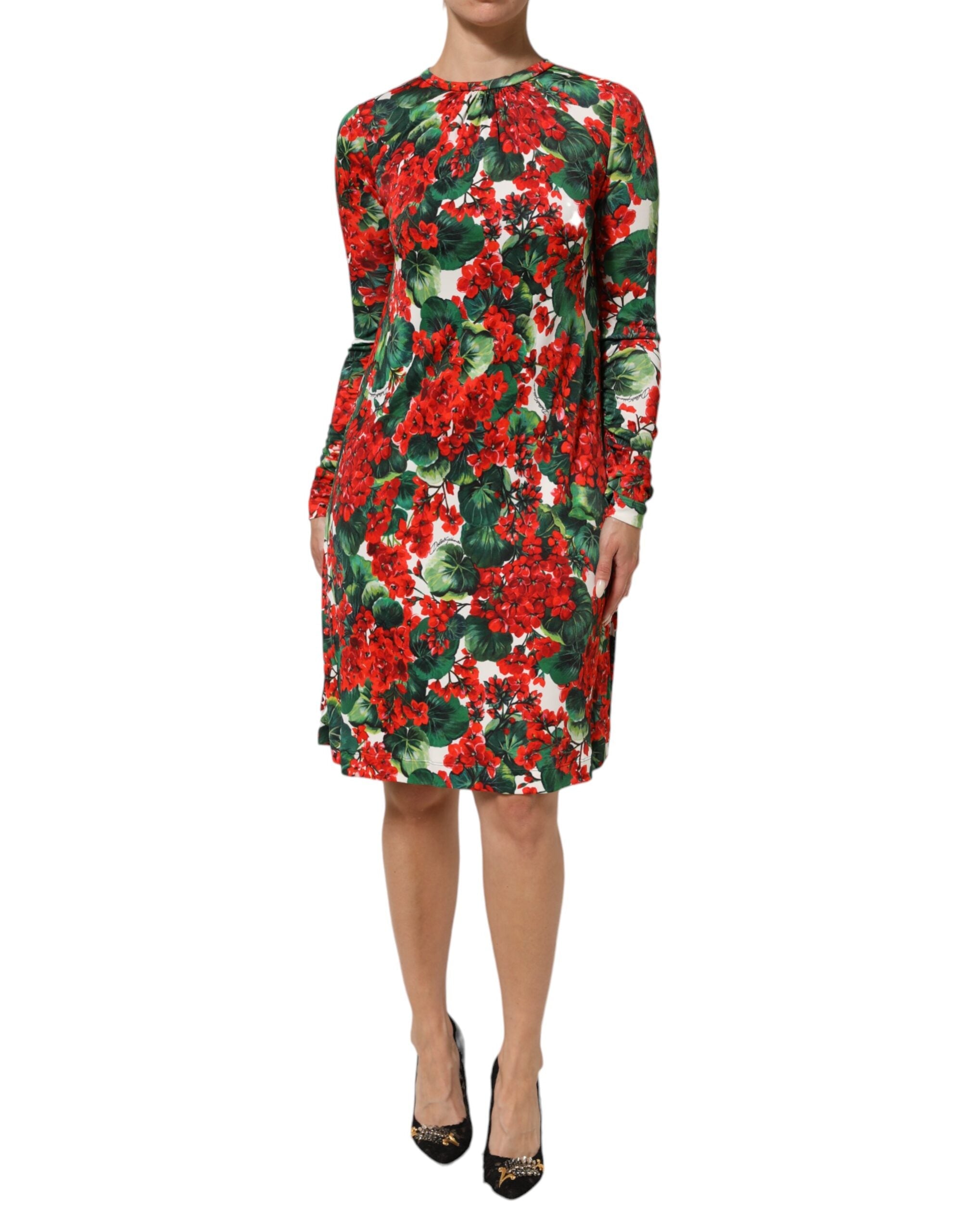 Dolce & Gabbana Multicolor Floral Short Portofino Dress LUNESCAPE